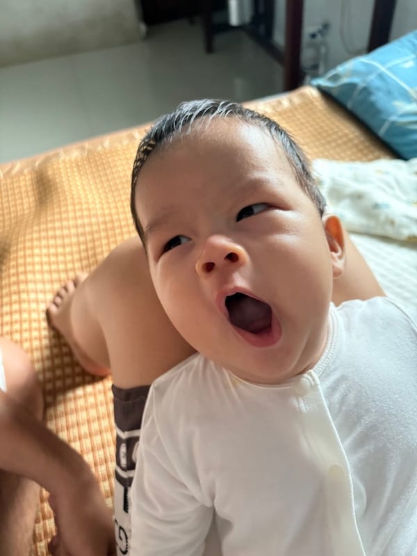 Cái ngáp dài buổi sớm của Mật và tiếng thở dài của ba